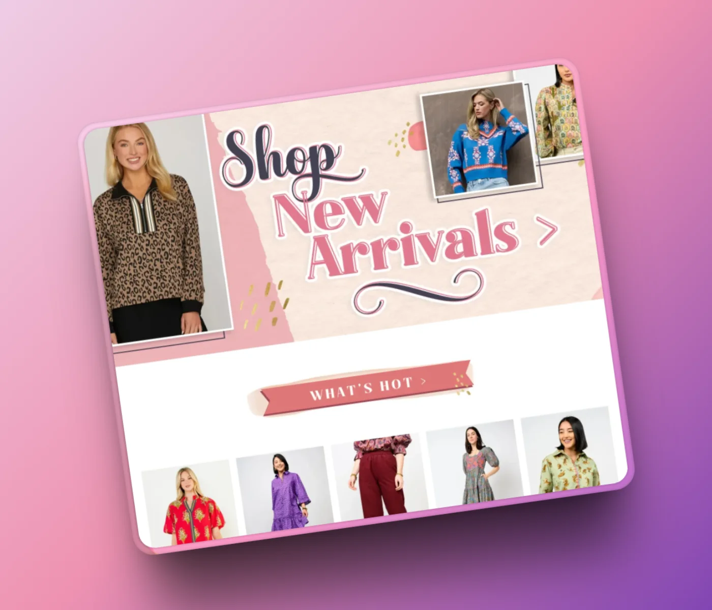 Testimonial project showcase